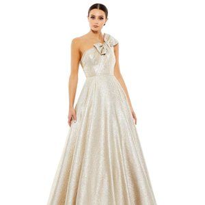 Mac Duggal Ballgown - One Shoulder Metallic Ballgown